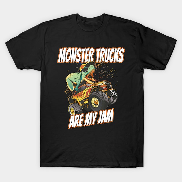 Monster Trucks Are My Jam - Monster Truck T-Shirt by maily.art